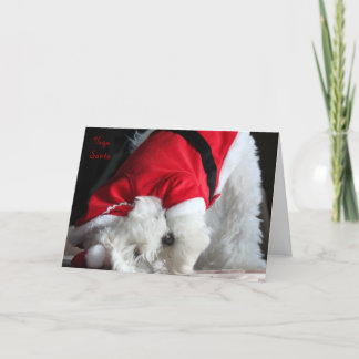 De Kerstman van de yoga Feestdagen Kaart