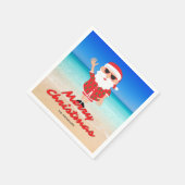 De Kerstman van Florida op de kerst van de bloem Servet (Hoek)