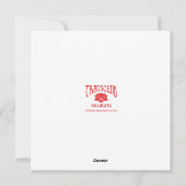 De Kerstman van Golfcart Feestdagenkaart (Achterkant)