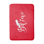 De Kerstman van het team - Merry kerstontwerp met  Badmat (Voorkant Verticaal)