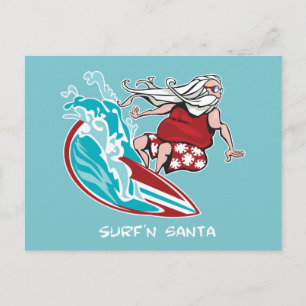 De Kerstman van Surf'n Feestdagenkaart