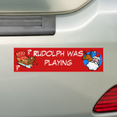 De kerstman waar is je Sleigh? Bumpersticker (Op auto)