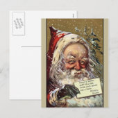 De kerstman wil een bier feestdagenkaart (Voorkant / Achterkant)