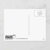 De kerstman wil een bier feestdagenkaart (Achterkant)