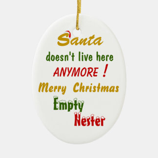 De Kerstman woont hier niet meer! Keramisch Ornament