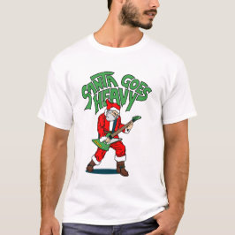 De kerstman wordt zwaar t-shirt