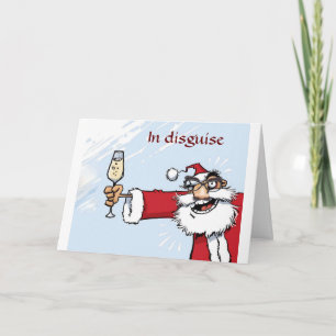 DE KERSTMAN ZEGT: "MIJN WERK IS GEDAAN, LATEN WE H FEESTDAGEN KAART