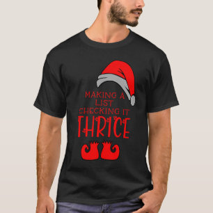 De kerstmannetjes Santa Hat Graphi controleren T-shirt