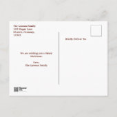 De kerstmarkt in München aanpassen Briefkaart (Achterkant)