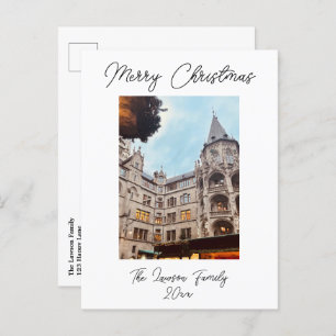 De kerstmarkt in München Duitsland Postca personal Briefkaart