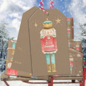 De Kerstmis Notenkraker Rustieke Kraft Cadeaulabel