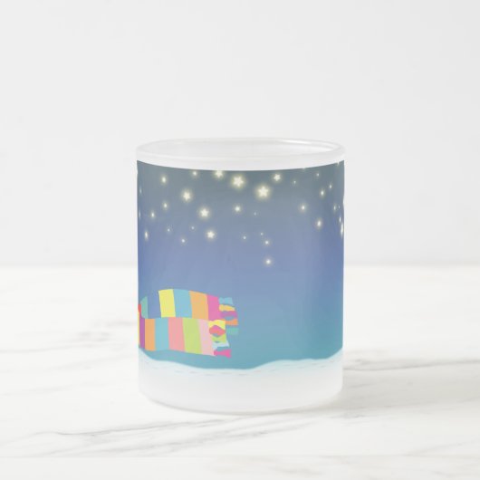 De kerstmok van Little Pig Matglas Koffiemok (Center)