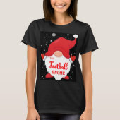 De kerstpajam van de Football Gnome Matching Famil T-shirt (Voorkant)