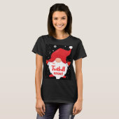 De kerstpajam van de Football Gnome Matching Famil T-shirt (Voorkant volledig)
