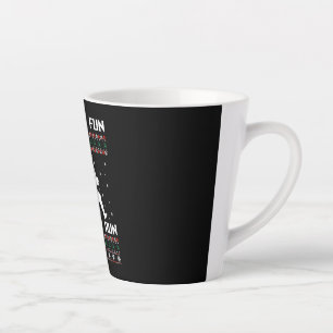 De kerstrun, wat leuk is het om te rennen latte mok