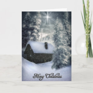 De kerstster feestdagen kaart