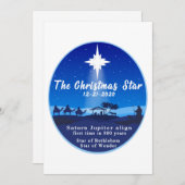 De kerstster feestdagenkaart (Voorkant / Achterkant)