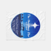 De kerstster fleece deken (Voorkant (Horizontaal))