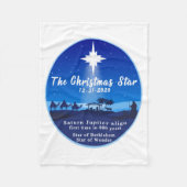 De kerstster fleece deken (Voorkant)