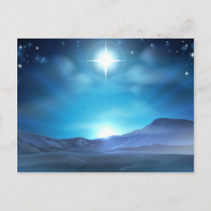 De Kerstster van de Geboorte van Christus van Feestdagenkaart