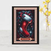 De kerststoktarot Kaart (Gele Bloem)