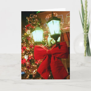 'De Kerststraatlantaren' Kerstkaart - Blanco Feestdagen Kaart