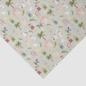 De kerstvakantie-themakrant Natitivity Tissuepapier (Detail)