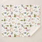 De kerstvakantie van de Natinity Sherpa Deken (Voorkant (horizontaal))