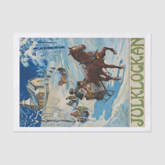 De kerstval van Jenny Nystrom Tissuepapier (Voorkant)