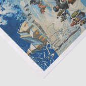 De kerstval van Jenny Nystrom Tissuepapier (Detail)