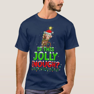 De kerstverlichting is dit grof genoeg Bonobo Chri T-shirt