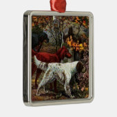 De kerstversiering met drie setters metalen ornament (Rechts)