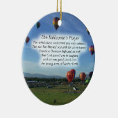 De kerstversiering van de ballonvaars keramisch ornament (Rechts)