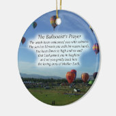 De kerstversiering van de ballonvaars keramisch ornament (Links)