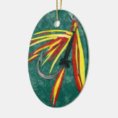 De kerstversiering van de Firecracker Keramisch Ornament (Links)