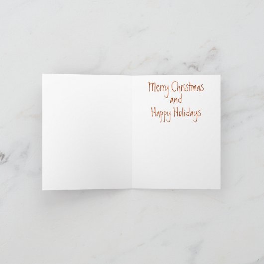 De kerstversiering van de oceaan feestdagen kaart (Binnen)