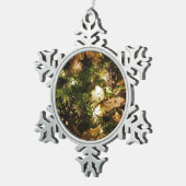 De kerstvlinder tin sneeuwvlok ornament (Rechts)