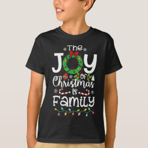 De Kerstvreugde Is Familie Kerst Xmas Mannen Vrouw T-shirt
