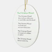 De kerstweek keramisch ornament (Links)