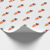 De kerstwortel cadeaupapier (Hoek)