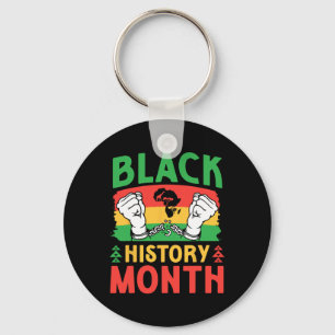 De ketenen doorbreken Black History Month vrijheid Sleutelhanger