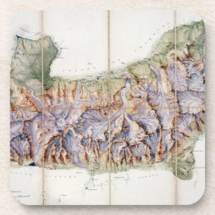 De ketting van Mont Blanc uit een daadwerkelijk on Bier Onderzetter