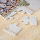 De ketting van Mont Blanc uit een daadwerkelijk on Legpuzzel (Zijkant)