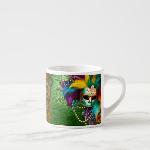 De Kettingen van de Mardi Gras Bead van SlipperyJo Espresso Kop