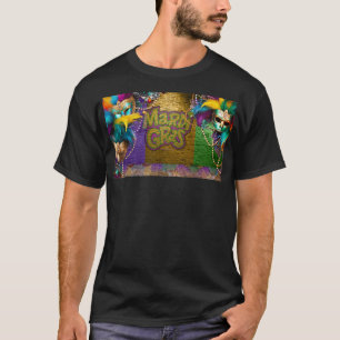 De Kettingen van de Mardi Gras Bead van SlipperyJo T-shirt