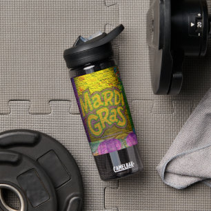 De Kettingen van de Mardi Gras Bead van SlipperyJo Waterfles
