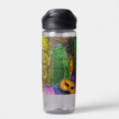 De Kettingen van de Mardi Gras Bead van SlipperyJo Waterfles (Achterkant)