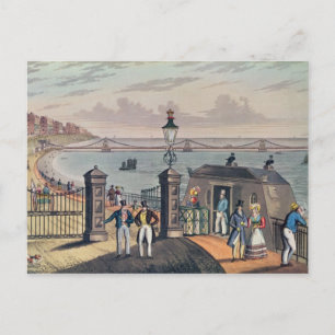 De kettingpier op de voorkant in Brighton Briefkaart