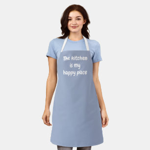 De keuken is mijn gelukkige plek, Periwinkle Apron Schort