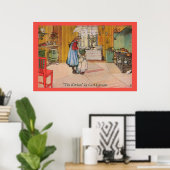 De keuken van Carl Larsson Fine Art Poster (Thuiskantoor)